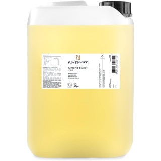 Huile d’Amande Douce (No. 215) - 5 litres - Hydratant Naturelle, Végan, Sans OGM/Odeur - Lubrifiant pour Massage - Pour Corps