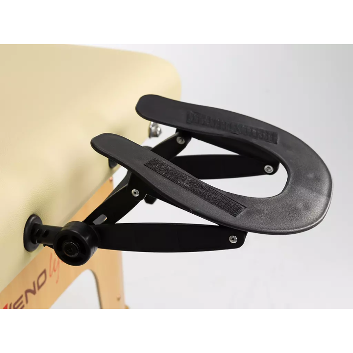 BIANCA table de massage bois portable avec dossier