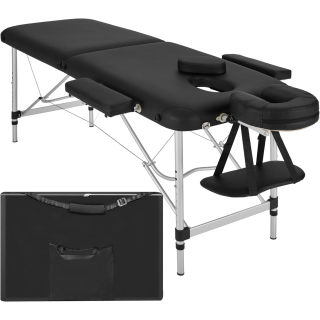 Table de Massage Pliante Professionnelle 2 Zones Aluminium Cosmetique Lit de Massage