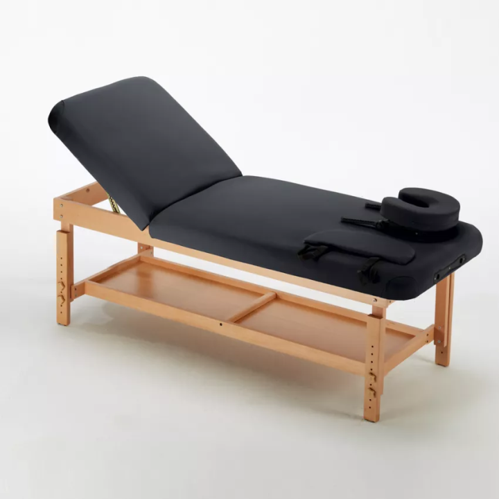 Table de massage fixe en bois professionnel 225 cm - Massagefrance.fr