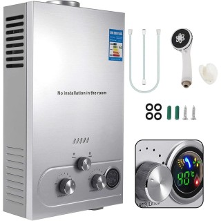 Chauffe eau à Gaz Propane GPL dière pour Camping,  (6L 12kw)