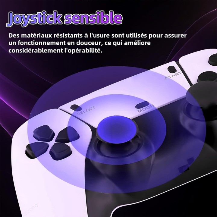 Game Stick M15 4K Console de jeu vidéo TV manettes sans fil jeu vidéo 64G 40000 +/50000 + jeux d'arcade classiques HD deux joue